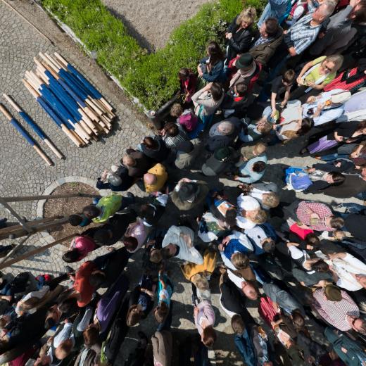 Nadirbild aus Würfelprojektion